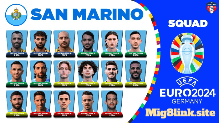 San Marino - Đội hình tham dự EURO 2024